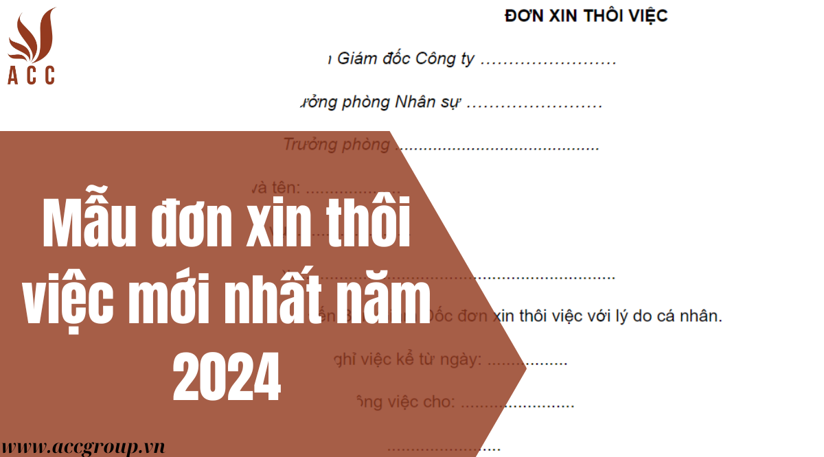 Mẫu đơn xin thôi việc mới nhất năm 2024