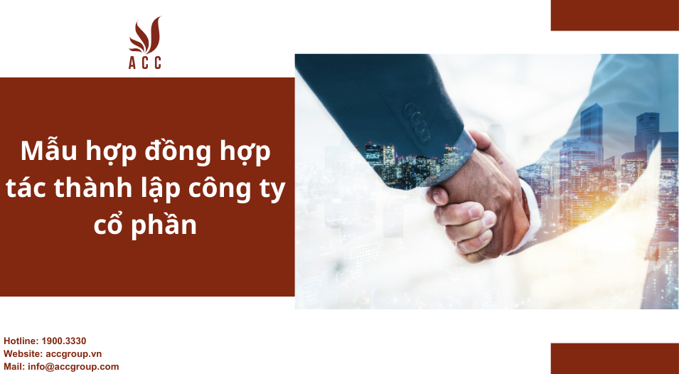 Mẫu hợp đồng hợp tác thành lập công ty cổ phần