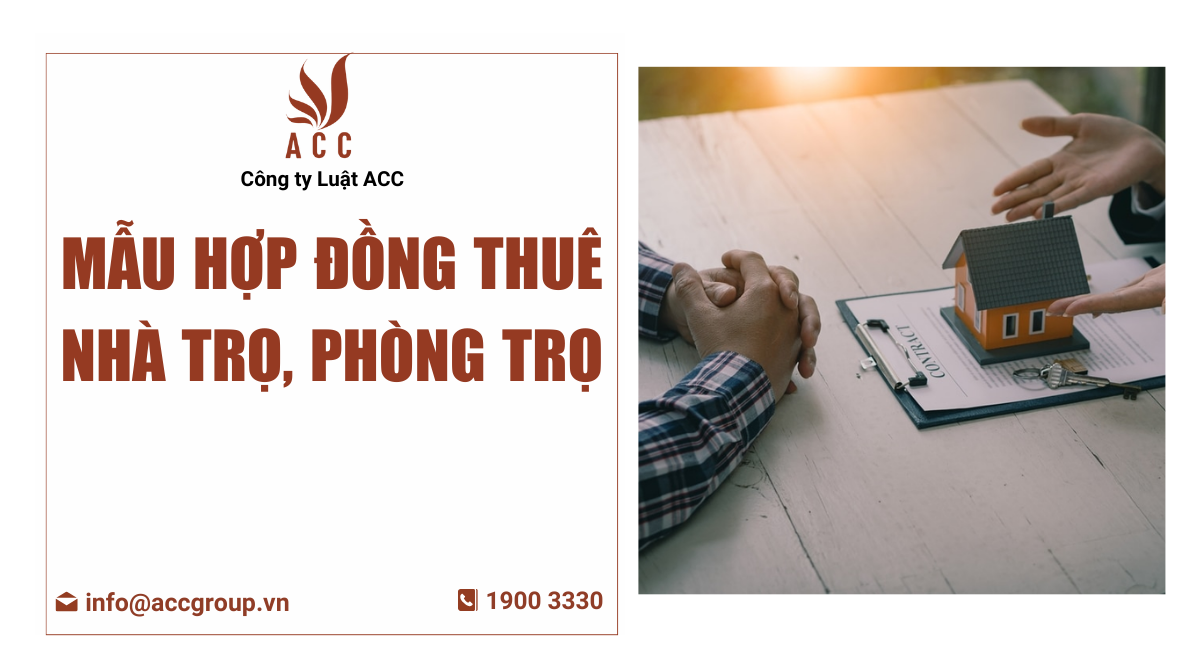 Mẫu hợp đồng thuê nhà trọ, phòng trọ