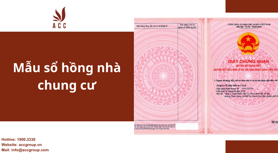 Mẫu sổ hồng nhà chung cư
