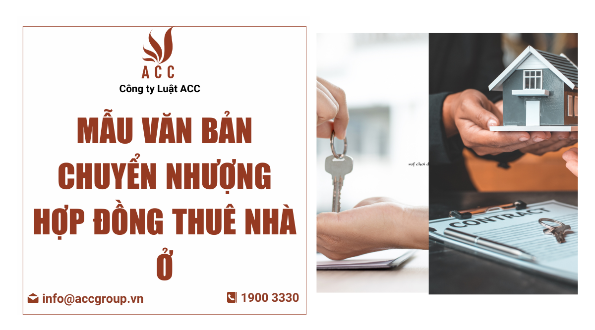 Mẫu văn bản chuyển nhượng hợp đồng thuê nhà ở