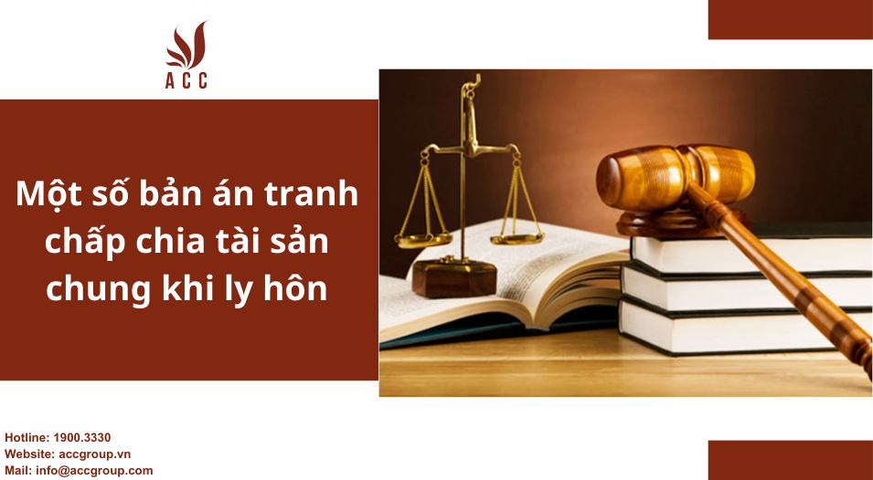Một số bản án tranh chấp chia tài sản chung khi ly hôn
