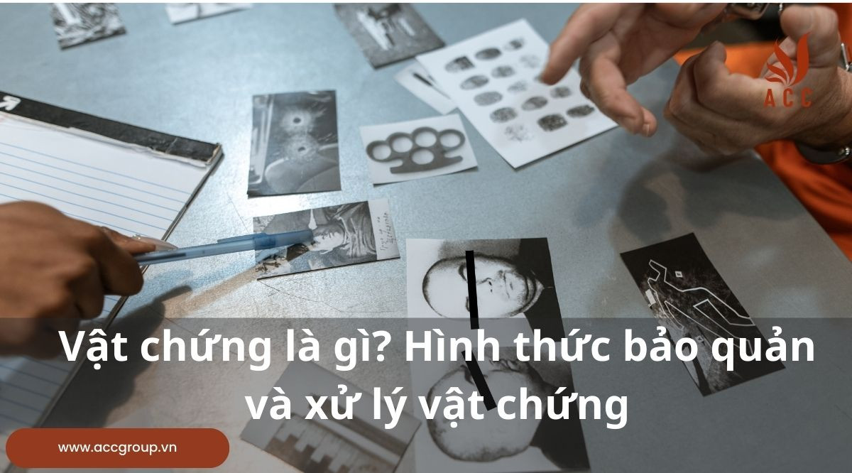 Vật chứng là gì? Hình thức bảo quản và xử lý vật chứng