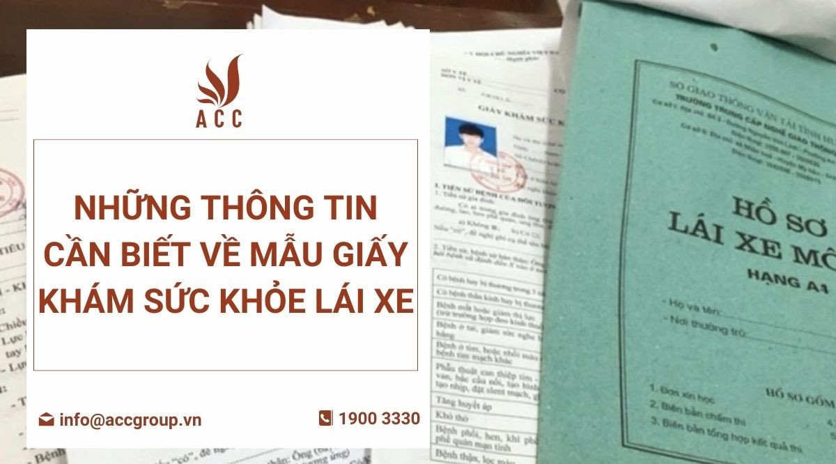 Những thông tin cần biết về mẫu giấy khám sức khỏe lái xe