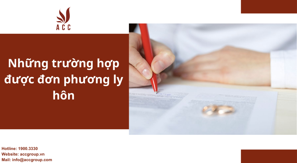 Những trường hợp được đơn phương ly hôn