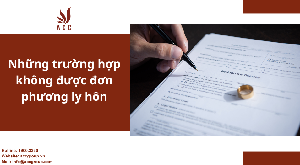 Những trường hợp không được đơn phương ly hôn