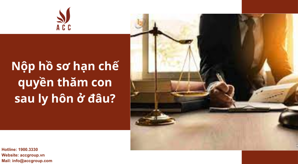 Nộp hồ sơ hạn chế quyền thăm con sau ly hôn ở đâu?