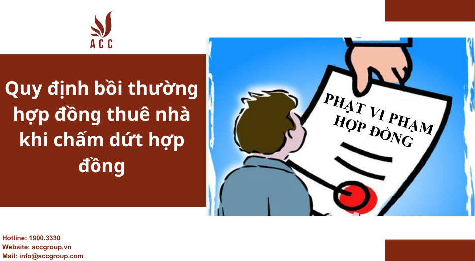 Quy định bồi thường hợp đồng thuê nhà khi chấm dứt hợp đồng