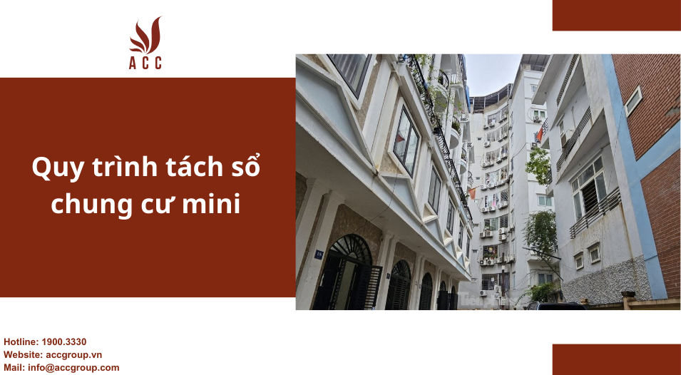 Quy trình tách sổ chung cư mini
