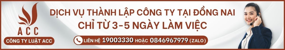 Thời gian thành lập công ty tại Đồng Nai