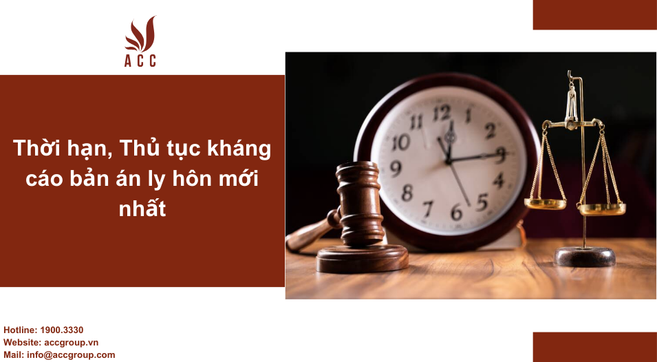 Thời hạn, Thủ tục kháng cáo bản án ly hôn mới nhất