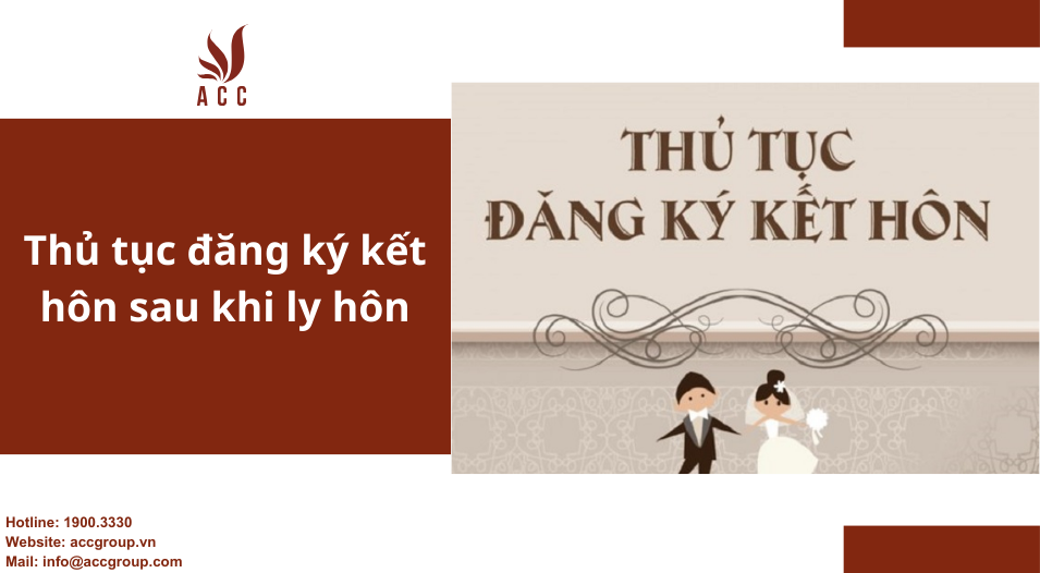 Thủ tục đăng ký kết hôn sau khi ly hôn