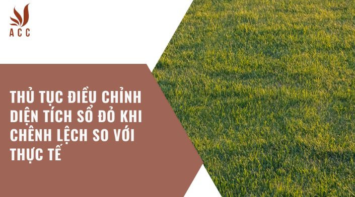 Thủ tục điều chỉnh diện tích sổ đỏ khi chênh lệch so với thực tế
