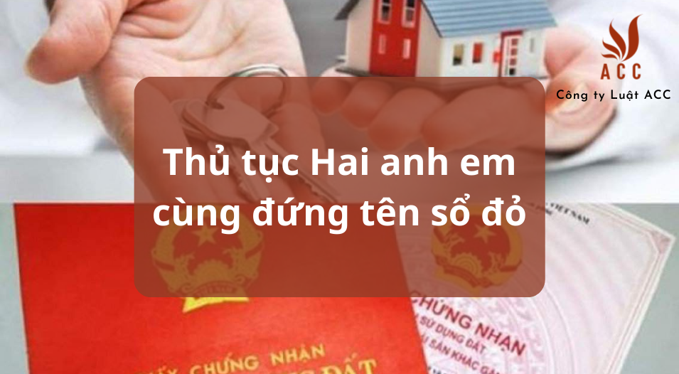 Thủ tục Hai anh em cùng đứng tên sổ đỏ