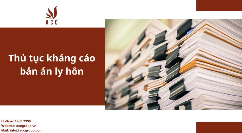 Thủ tục kháng cáo bản án ly hôn