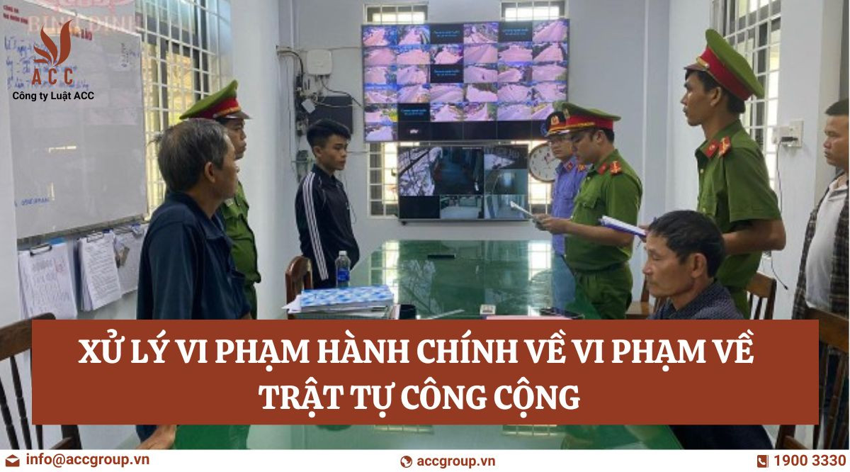 Xử lý vi phạm hành chính về vi phạm về trật tự công cộng