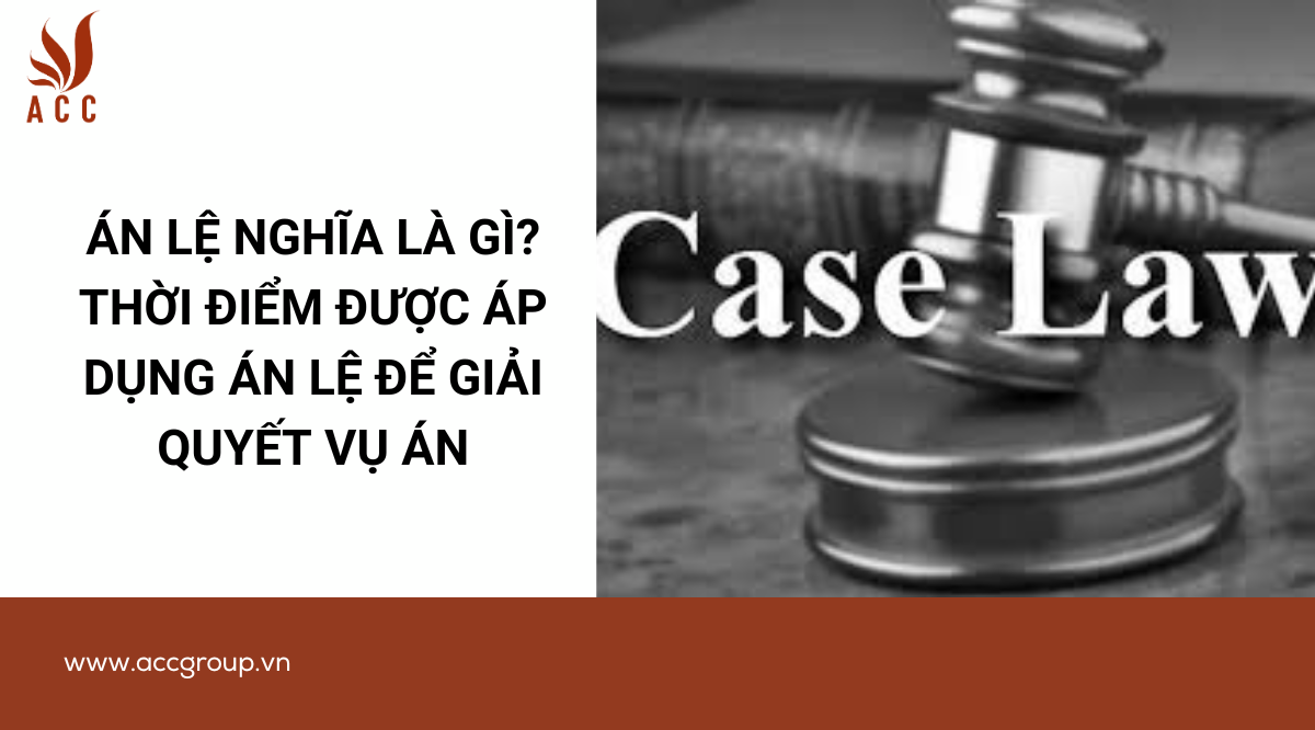 Án lệ nghĩa là gì? Thời điểm được áp dụng án lệ để giải quyết vụ án