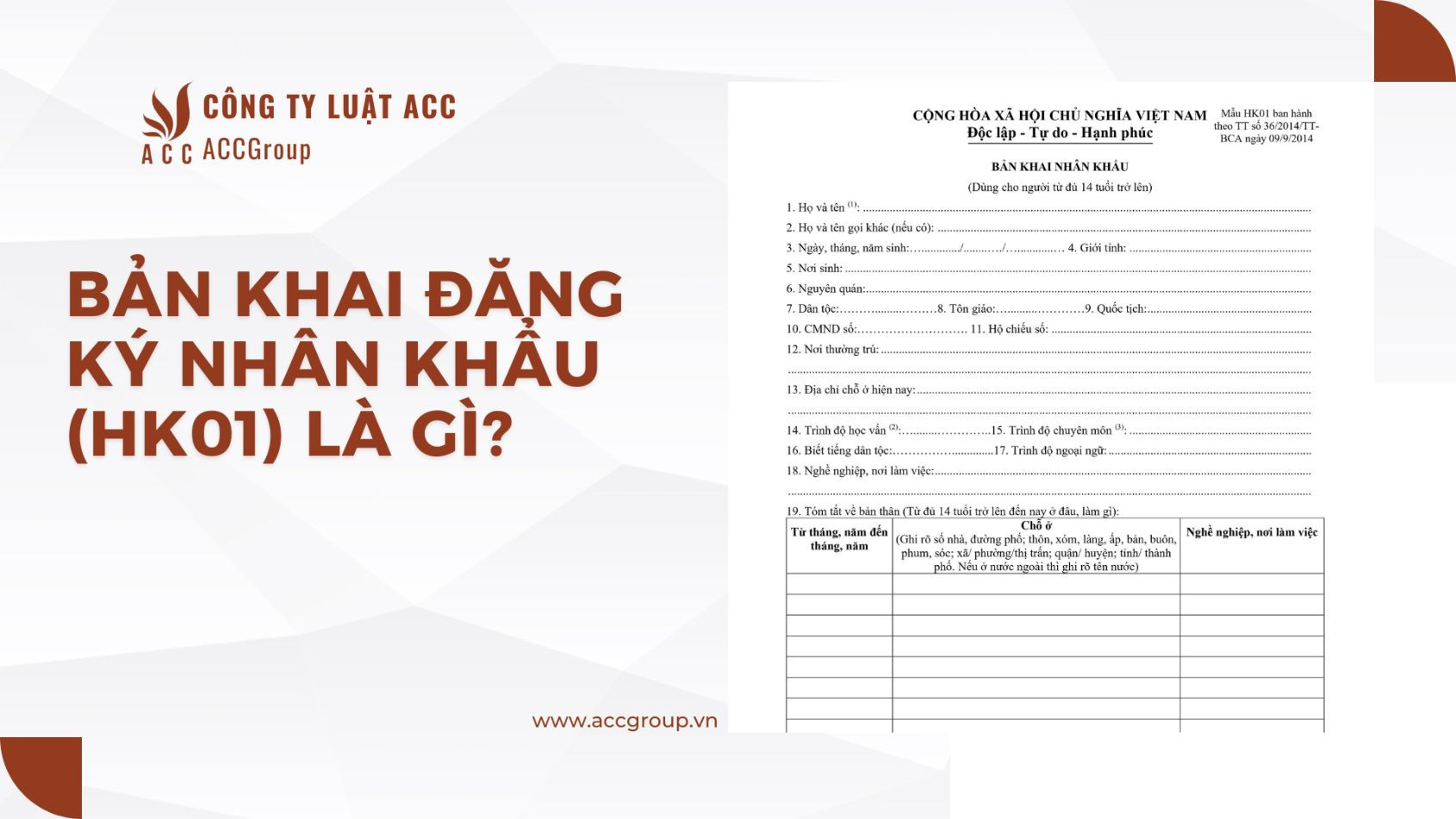 Bản khai đăng ký thường trú nhân khẩu là gì?