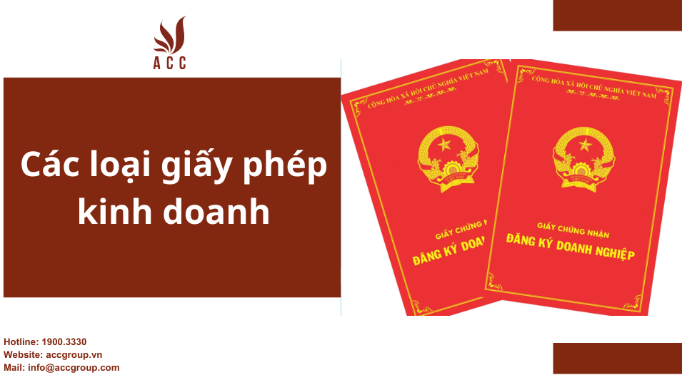 Các loại giấy phép kinh doanh