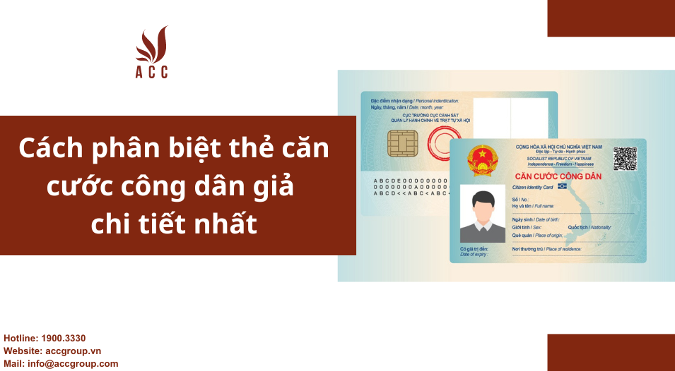 Cách phân biệt thẻ căn cước công dân giả chi tiết nhất