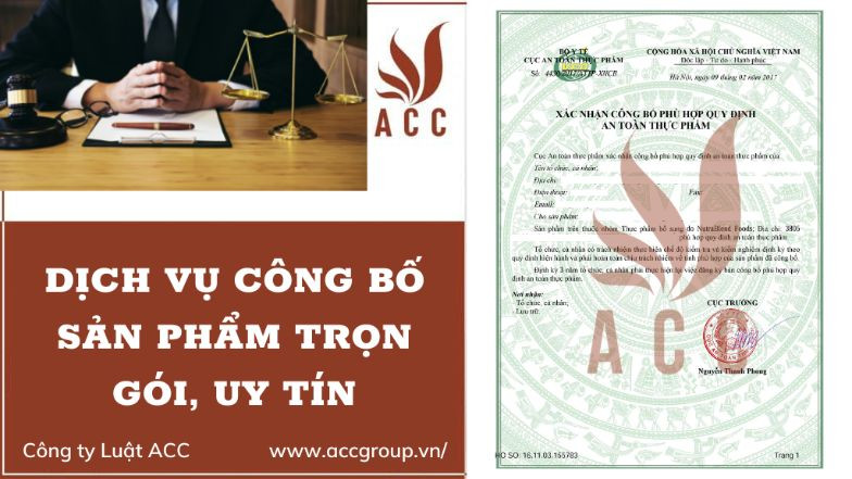 Dịch vụ công bố sản phẩm trọn gói