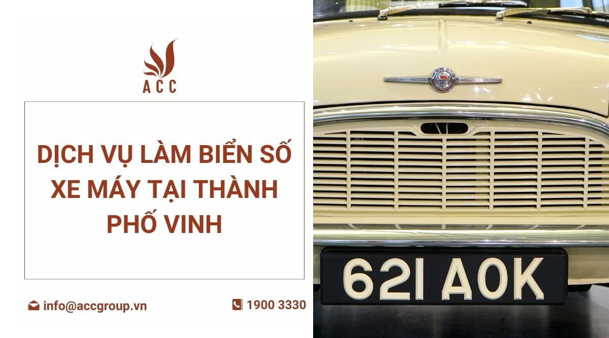 Dịch vụ làm biển số xe máy tại thành phố Vinh