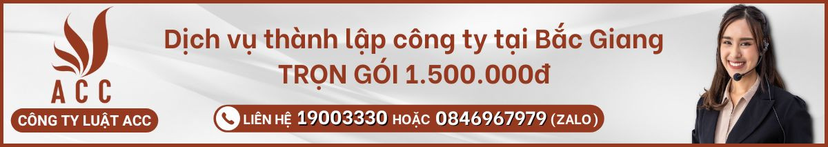 Dịch vụ thành lập công ty tại Bắc Giang