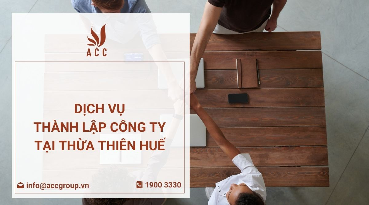 Dịch vụ thành lập công ty tại Thừa Thiên Huế