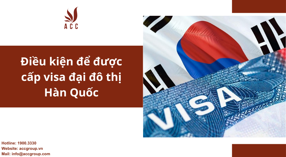 Điều kiện để được cấp visa đại đô thị Hàn Quốc