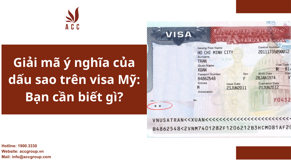 Giải mã ý nghĩa của dấu sao trên visa Mỹ: Bạn cần biết gì?