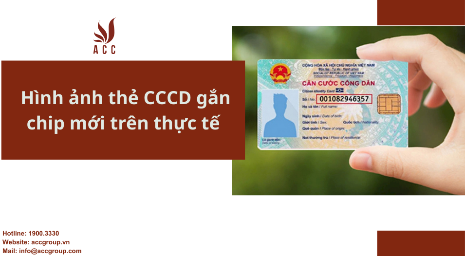 Hình ảnh thẻ CCCD gắn chip mới trên thực tế