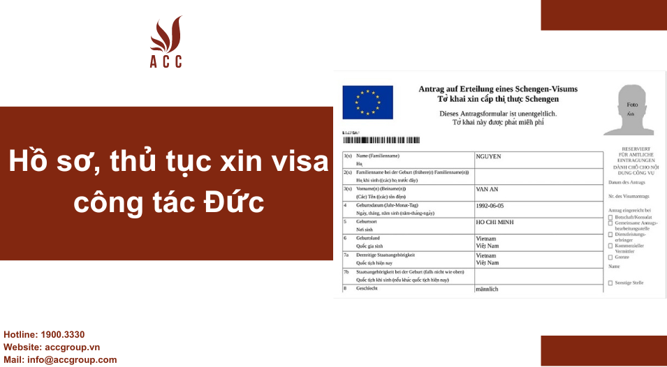 Hồ sơ, thủ tục xin visa công tác Đức