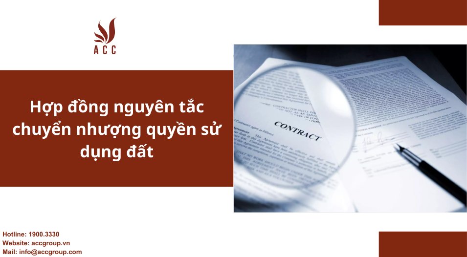 Hợp đồng nguyên tắc chuyển nhượng quyền sử dụng đất