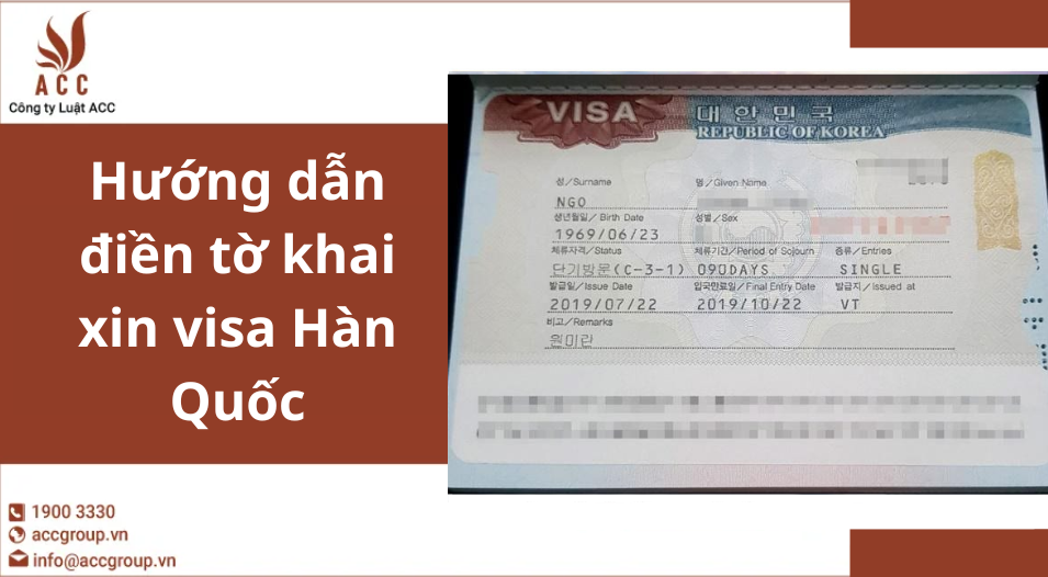 Hướng dẫn điền tờ khai xin visa Hàn Quốc [Chi tiết nhất]