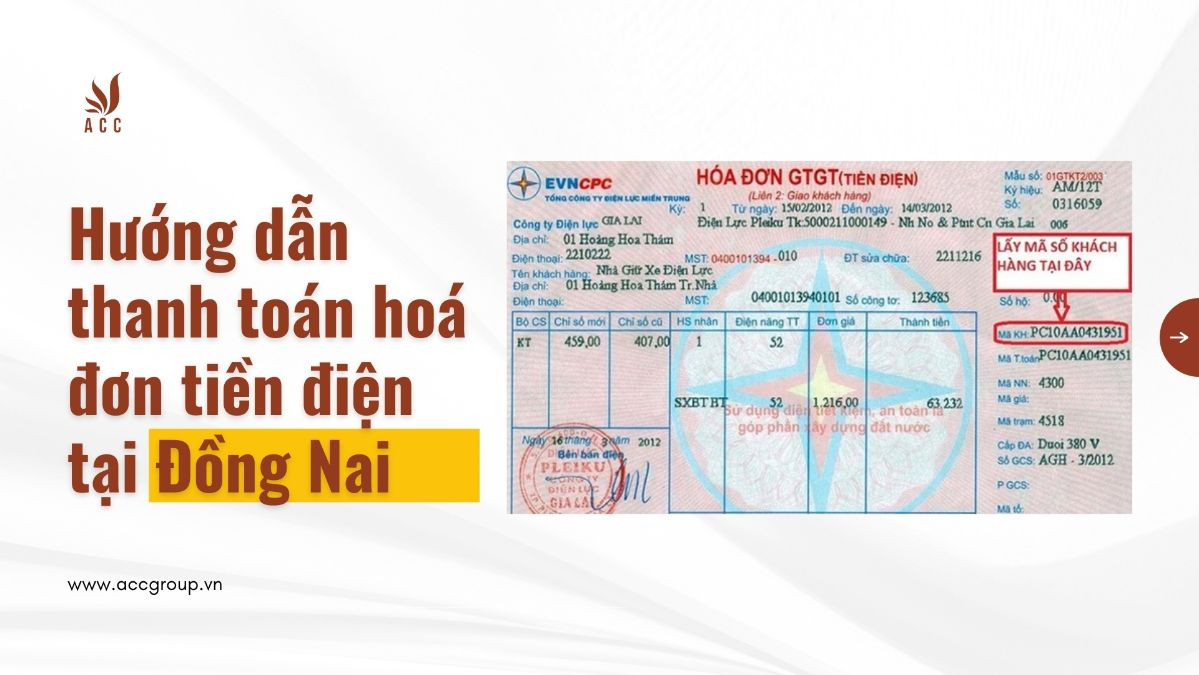Hướng dẫn thanh toán hoá đơn tiền điện tại Đồng Nai