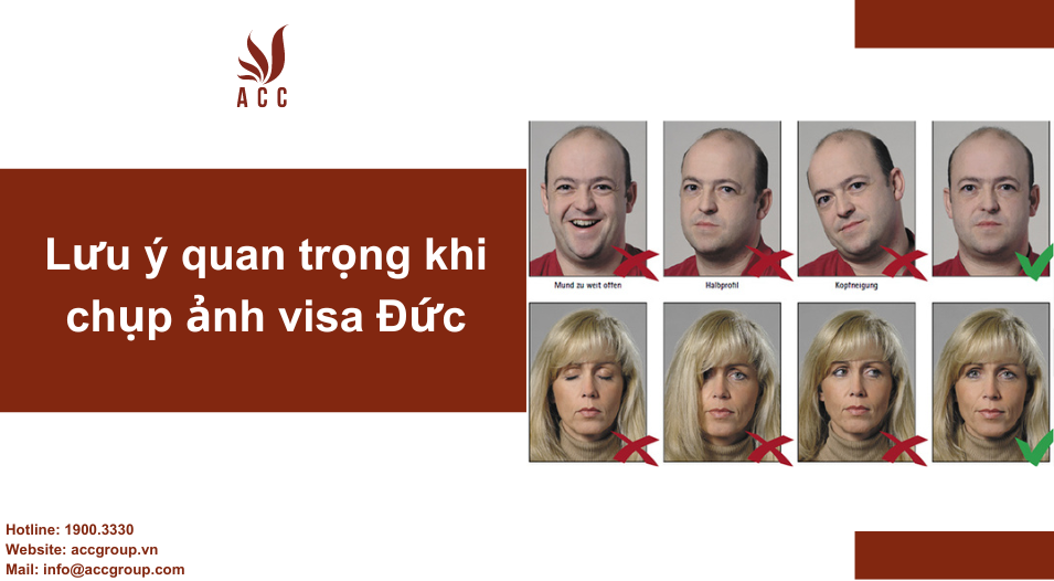 Lưu ý quan trọng khi chụp ảnh visa Đức
