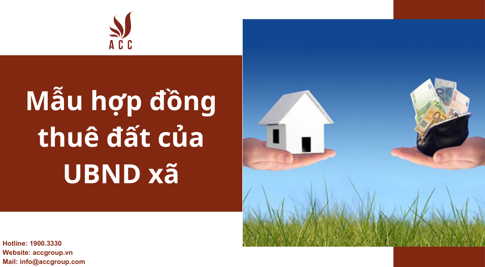Mẫu hợp đồng thuê đất của UBND xã đầy đủ và chi tiết nhất