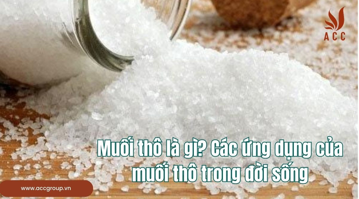 Muối thô là gì? Các ứng dụng của muối thô trong đời sống