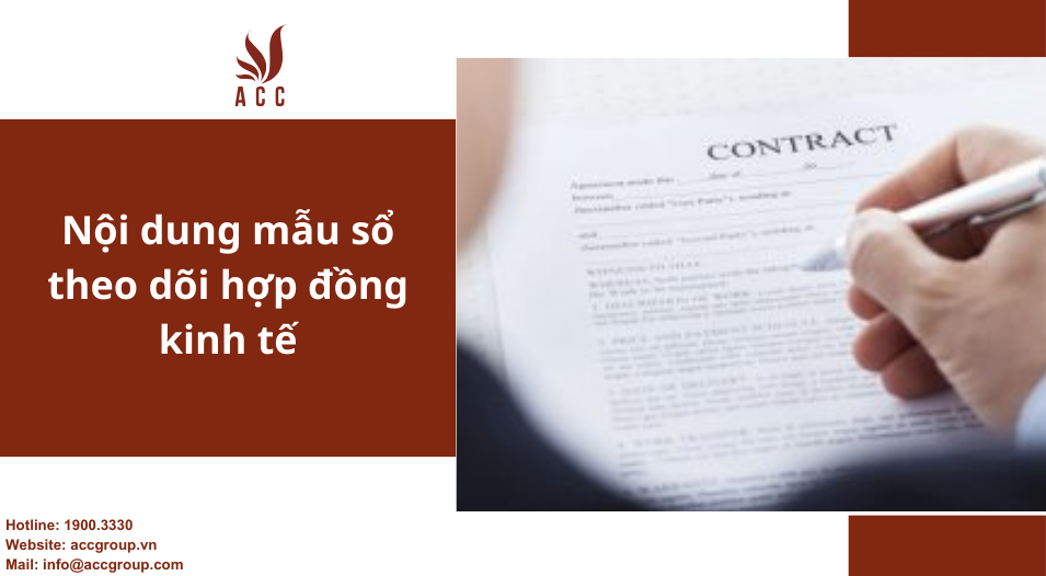 Nội dung mẫu sổ theo dõi hợp đồng kinh tế