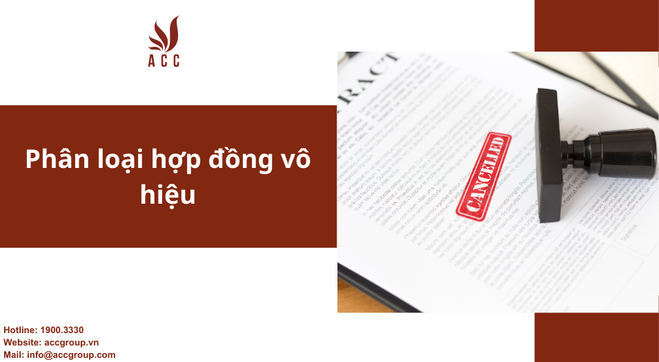 Phân loại hợp đồng vô hiệu