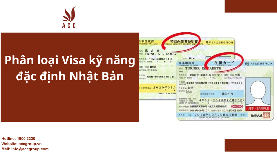 Phân loại Visa kỹ năng đặc định Nhật Bản