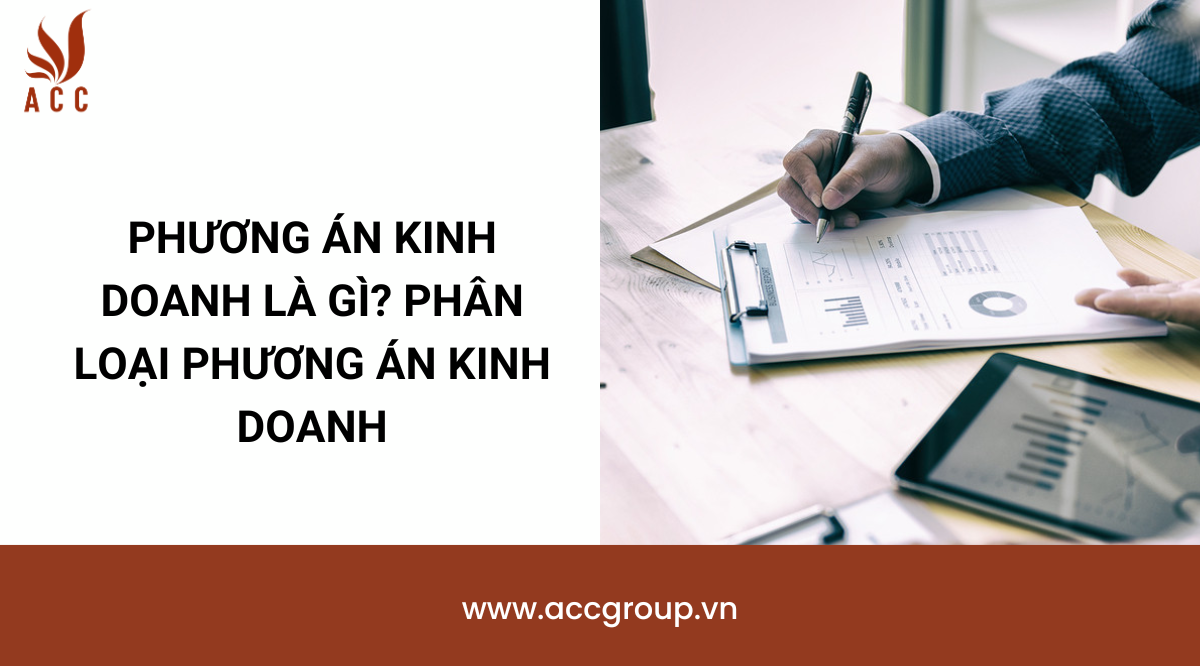 Phương án kinh doanh là gì? Phân loại phương án kinh doanh