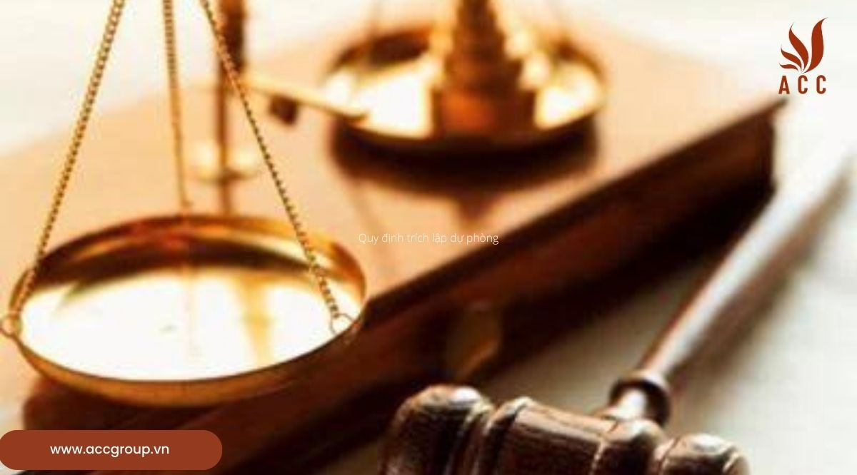 Quy định trích lập dự phòng