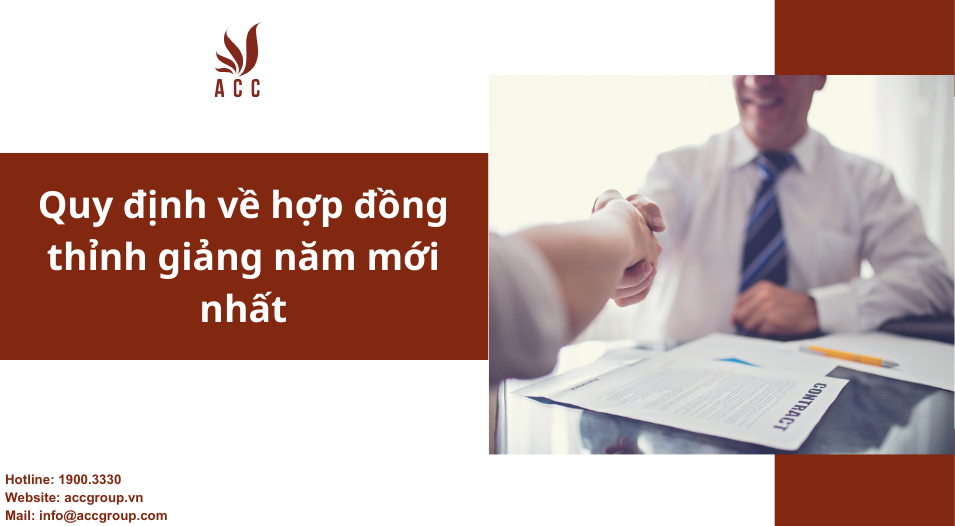 Quy định về hợp đồng thỉnh giảng năm mới nhất