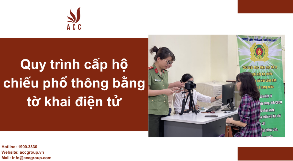 Quy trình cấp hộ chiếu phổ thông bằng tờ khai điện tử