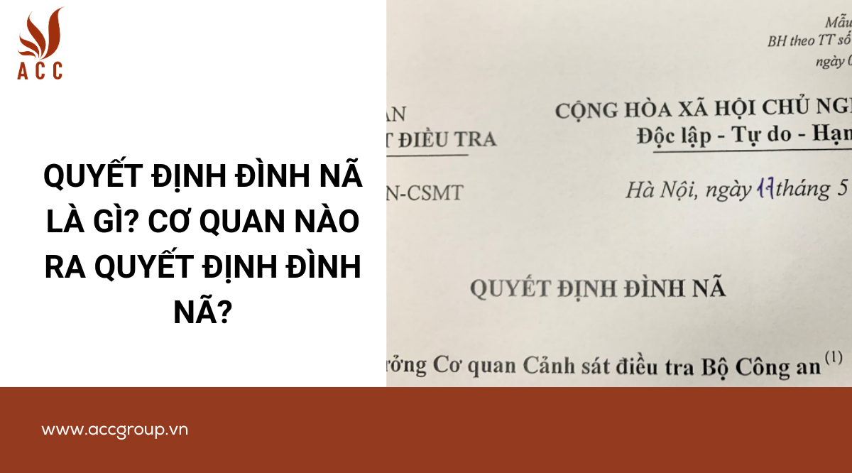 Quyết định đình nã là gì? Cơ quan nào ra quyết định đình nã?