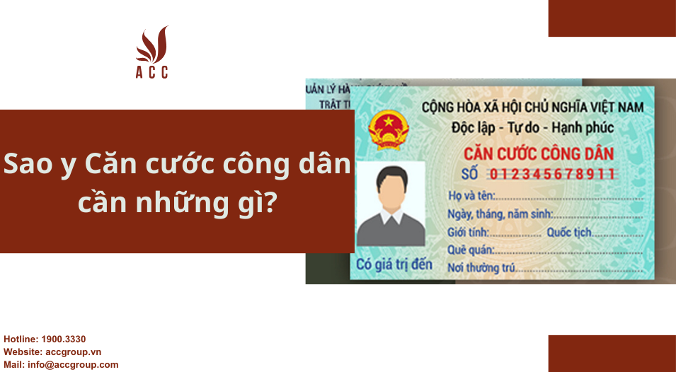 Sao y CCCD cần những gì?