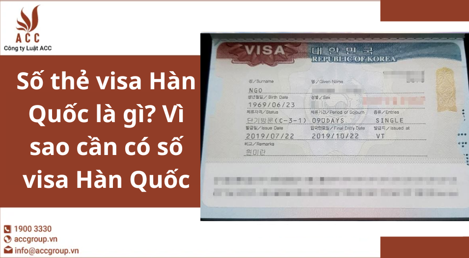 Số thẻ visa Hàn Quốc là gì? Vì sao cần có số visa Hàn Quốc