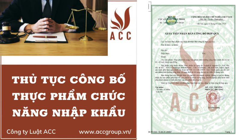 Thủ tục công bố thực phẩm chức năng nhập khẩu