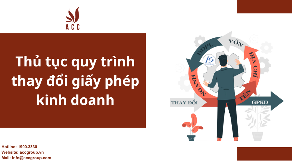 Thủ tục quy trình thay đổi giấy phép kinh doanh